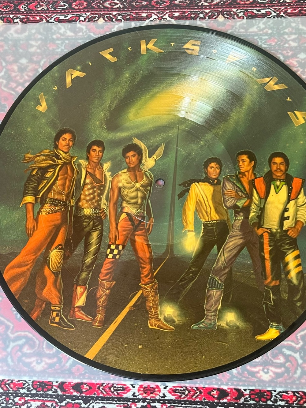 JACKSONS Vinyl Picture disc record lp...VICTORY...EPIC.....'84